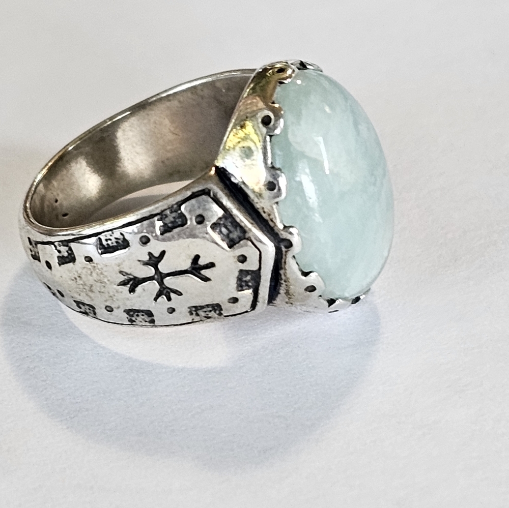 Genuine Carolyn Pollack Amazonite Ring Size 6! - Picture 2 of 4